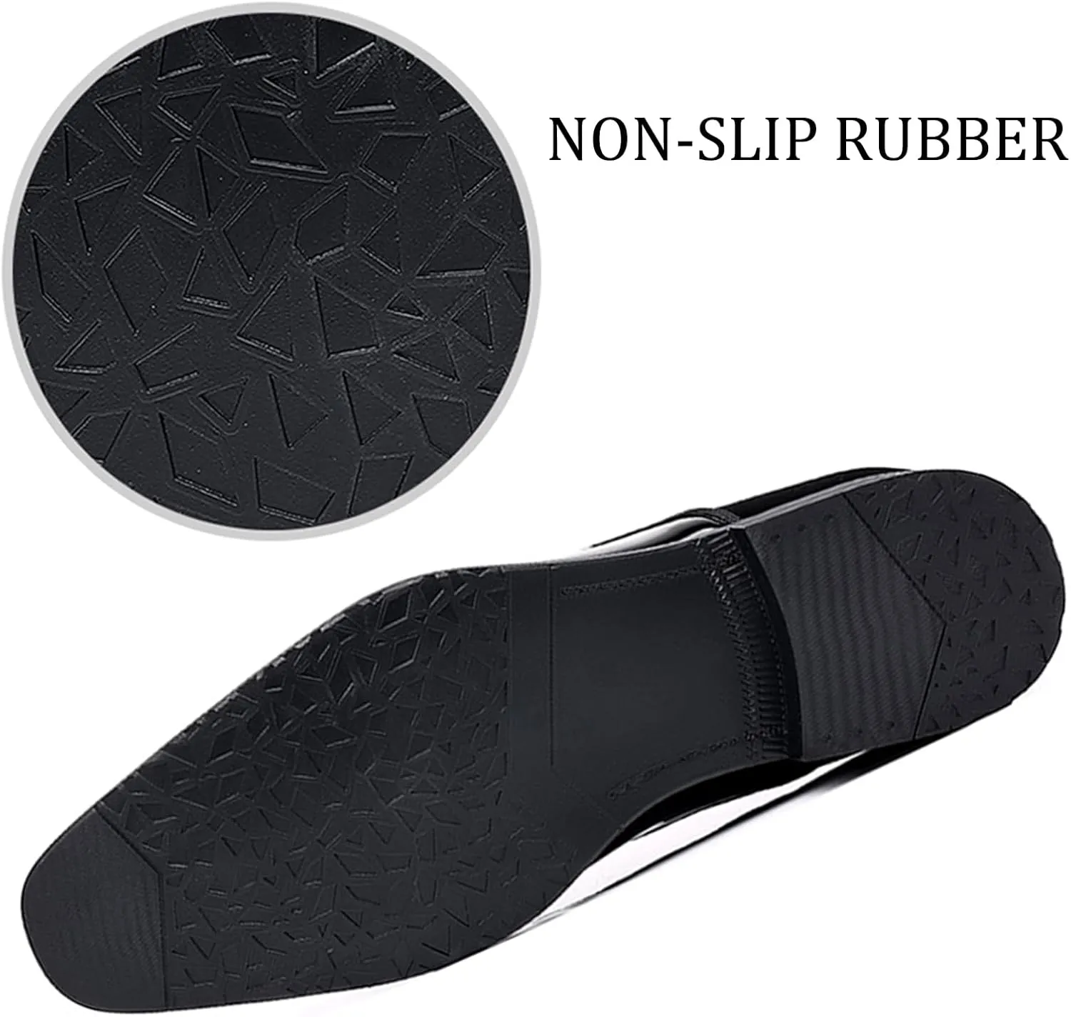 Men's Patent Leather Suede Dress Oxfords Casual Non-Slip Hi-Gloss Style Oxford Shoes Classic Lace-Up Business Wedding Tuxedo Shoes