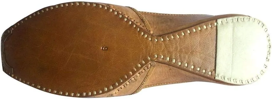 Mens Punjabi Jutti Sherwani Shoes Cream Cut Work Zari Khussa Shoes Beaded Footwear Bridal Slip on