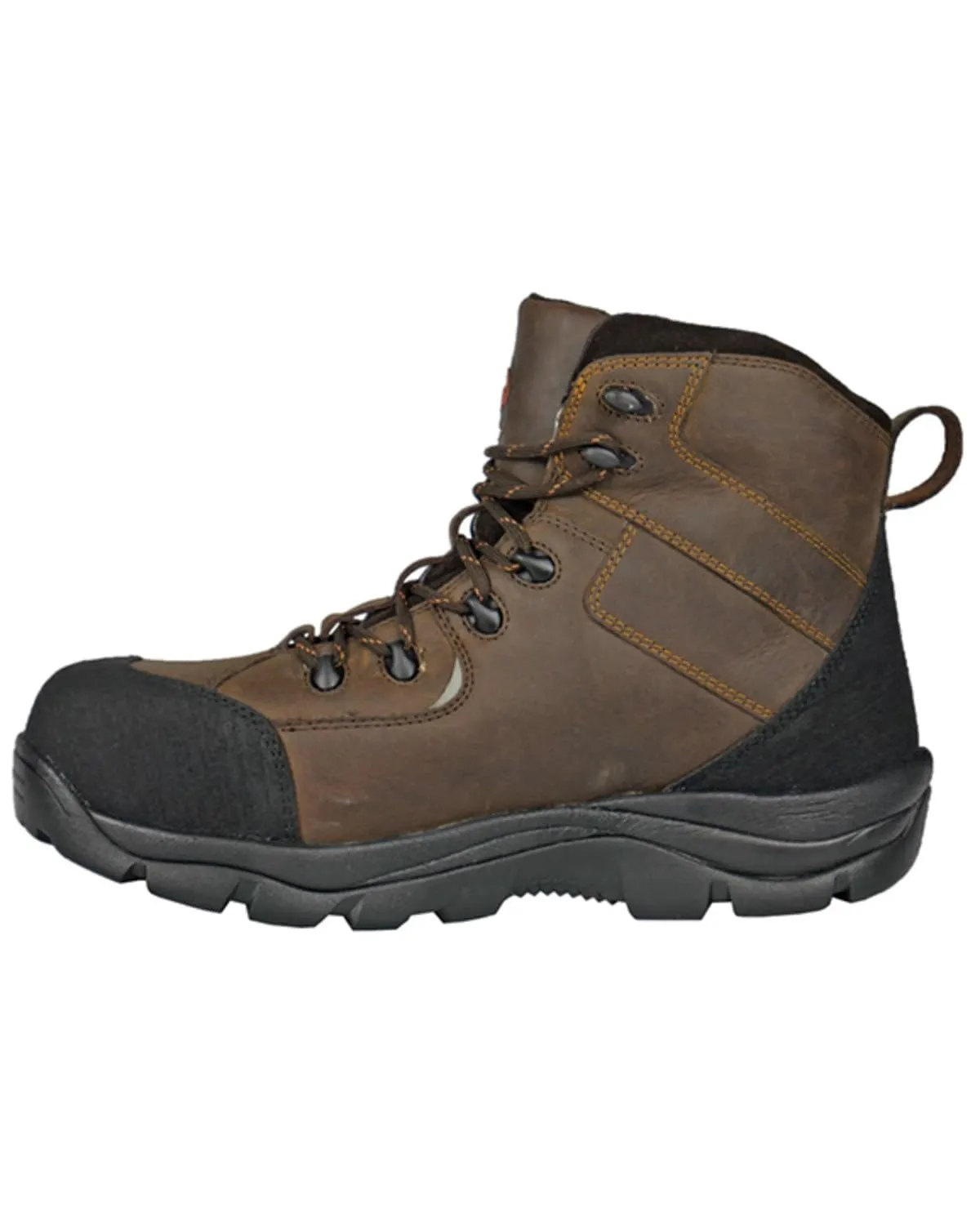 Men's Ridge 6" WP PR Hiker Industrial Boot, Brown, 9 XX-Wide
