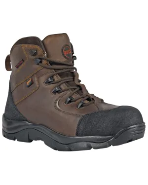 Men's Ridge 6" WP PR Hiker Industrial Boot, Brown, 9 XX-Wide