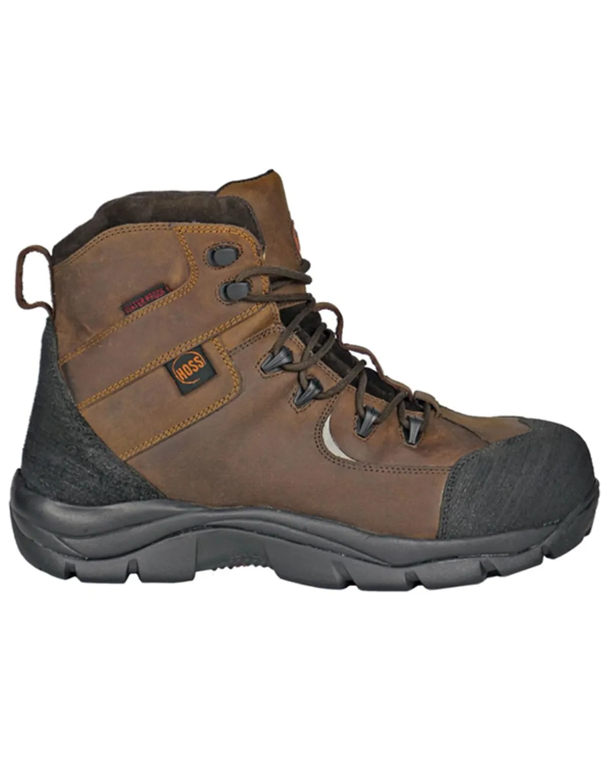 Men's Ridge 6" WP PR Hiker Industrial Boot, Brown, 9 XX-Wide