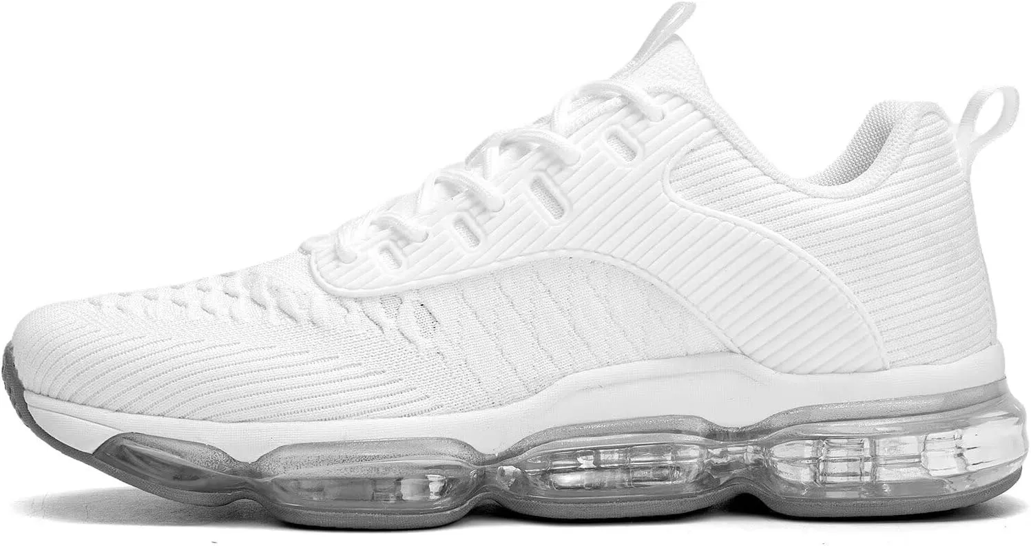 Mens Running Shoes Air Low Top Comfort Walking Lace Up Sneakers Breathable Fashion Tennis Sport Gym Fitness Cross Trainers