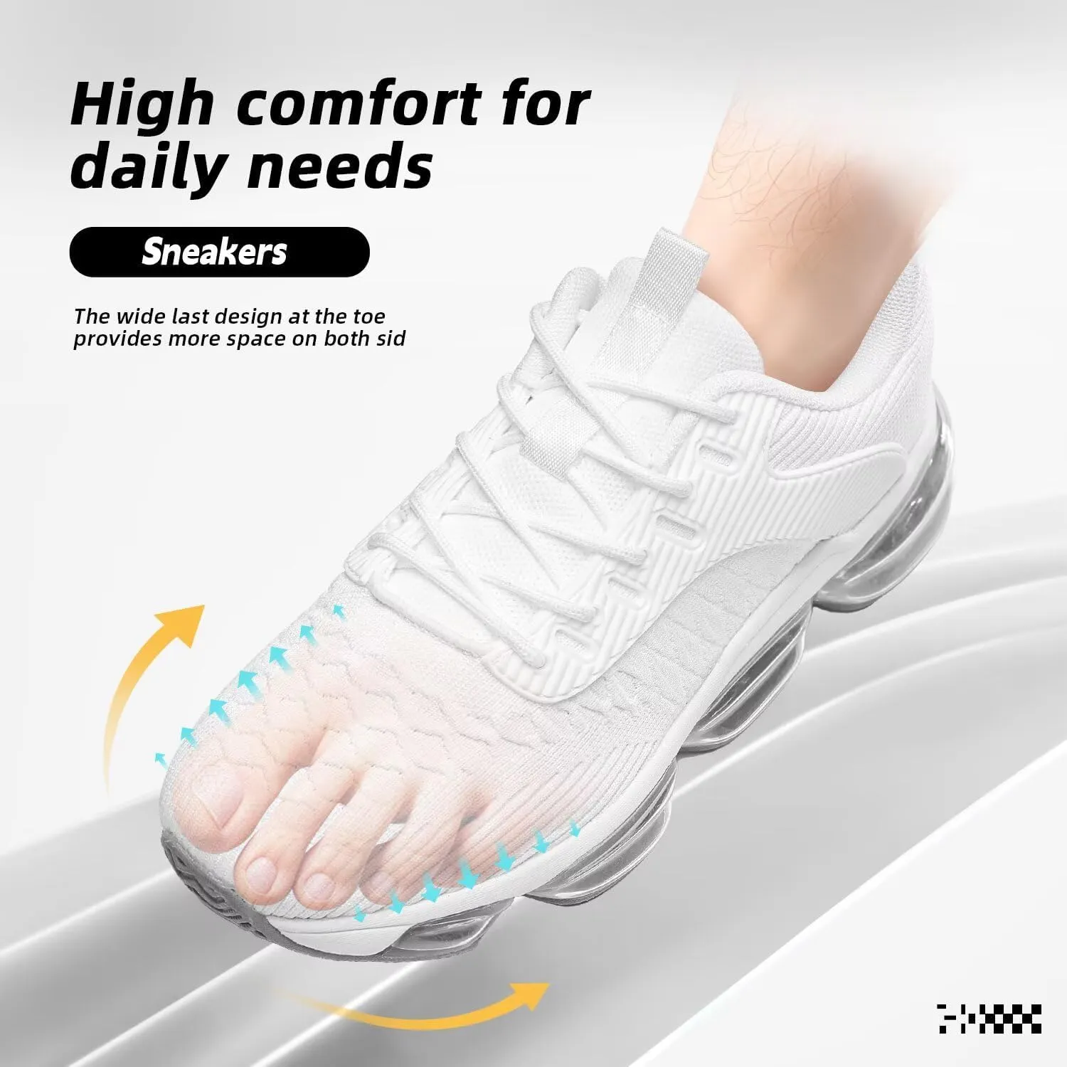 Mens Running Shoes Air Low Top Comfort Walking Lace Up Sneakers Breathable Fashion Tennis Sport Gym Fitness Cross Trainers