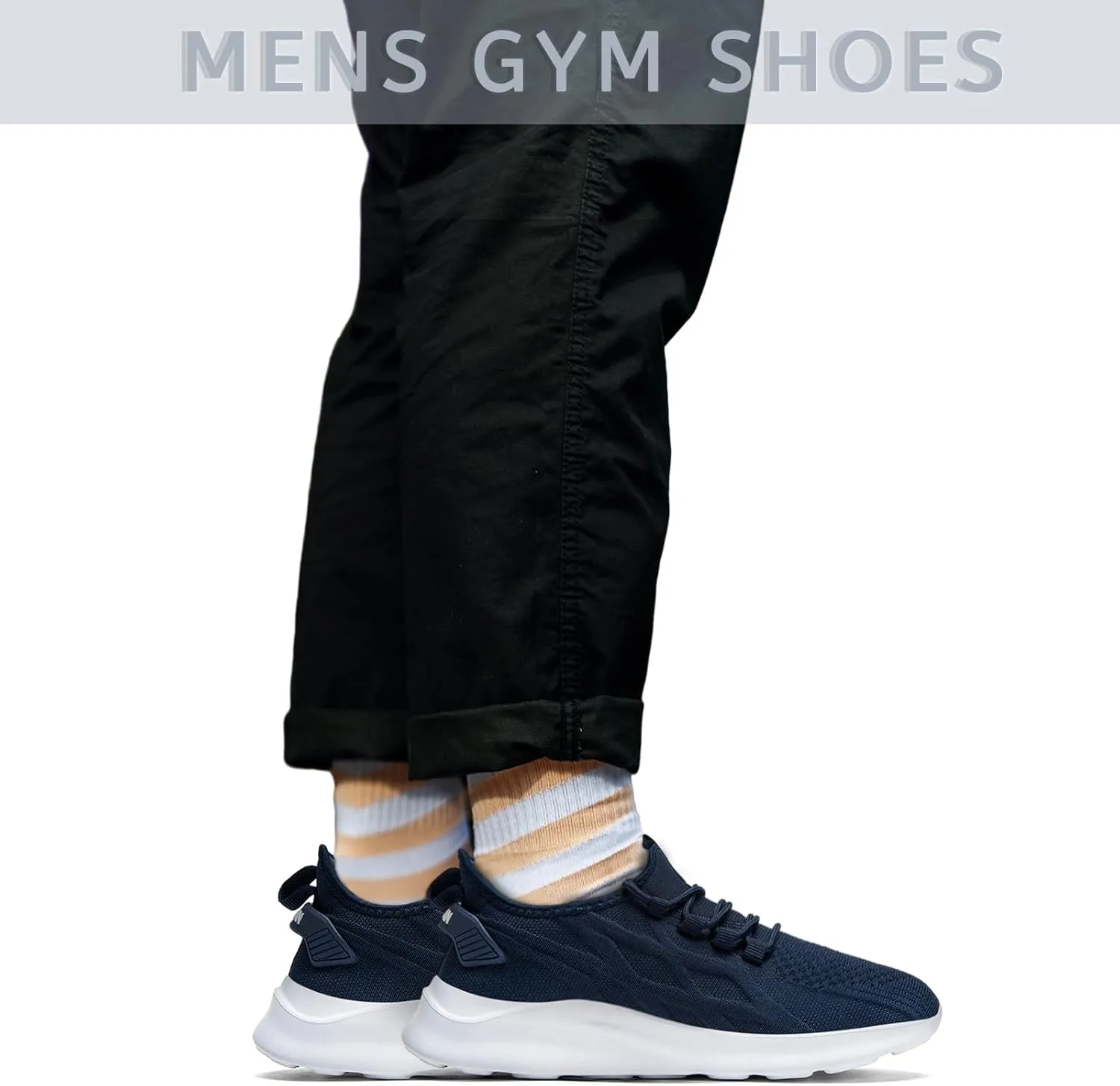 Mens Running Shoes Tennis Sneakers Walking Slip on Gym Workout Athletic Breathable Jogging Sport Casual Shoe