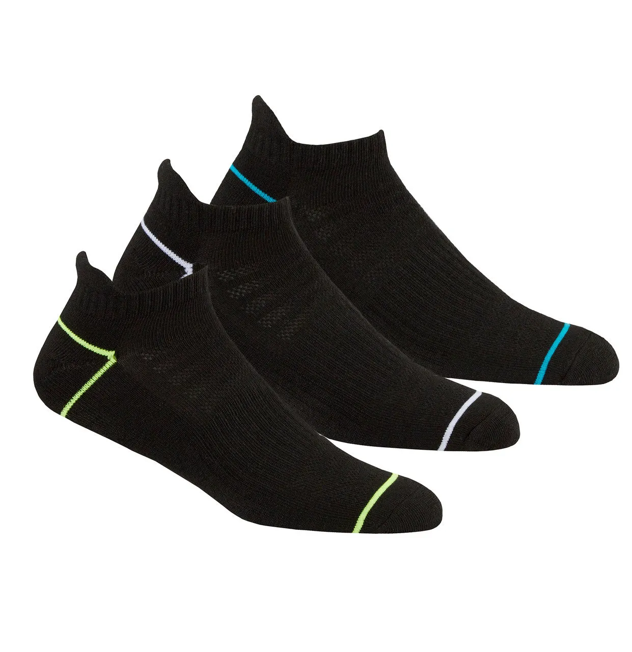 Mens Sport Trainer Liners Mesh Arch Support Low Cut Socks Sizes 6-11