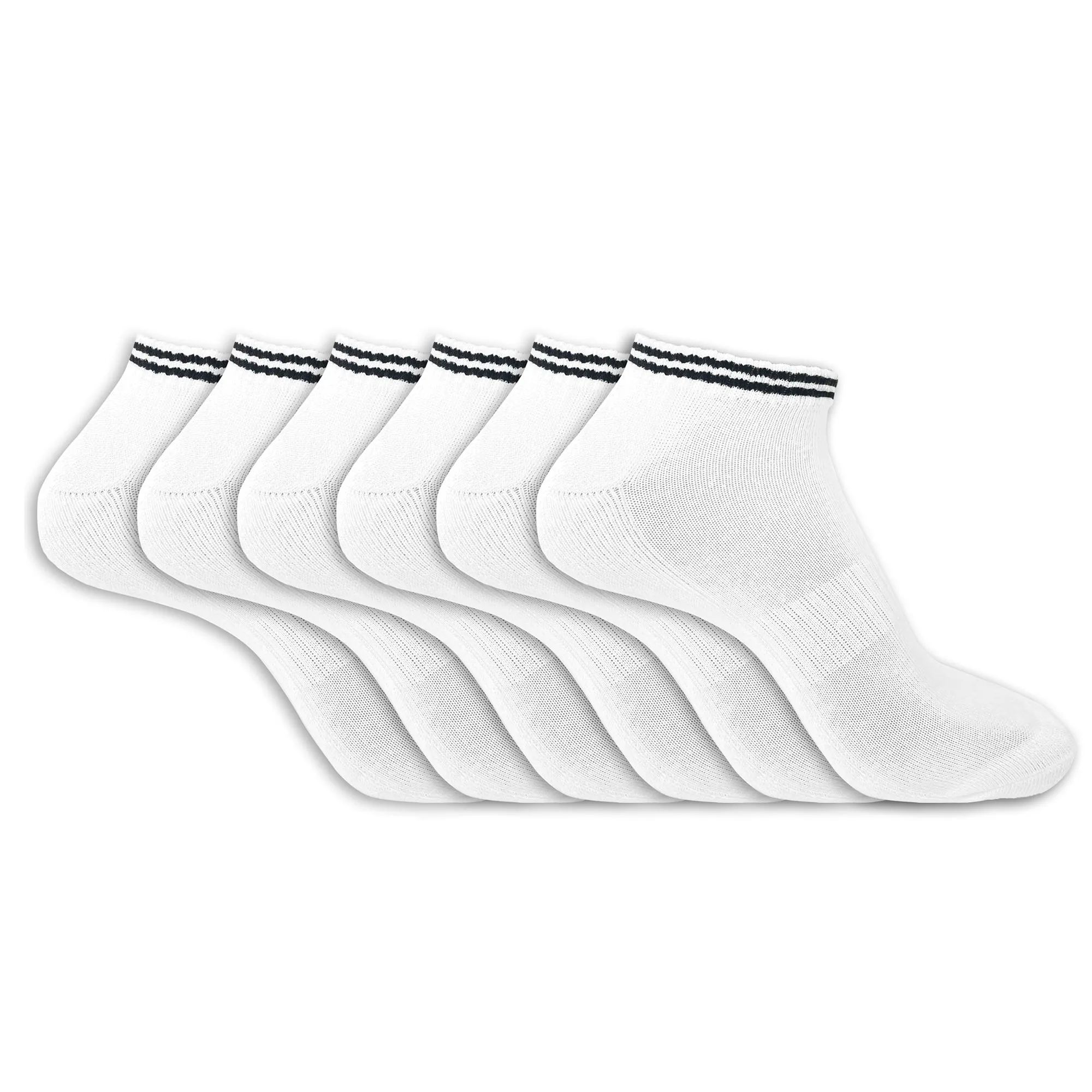 Mens Sports Trainer Liner Socks White