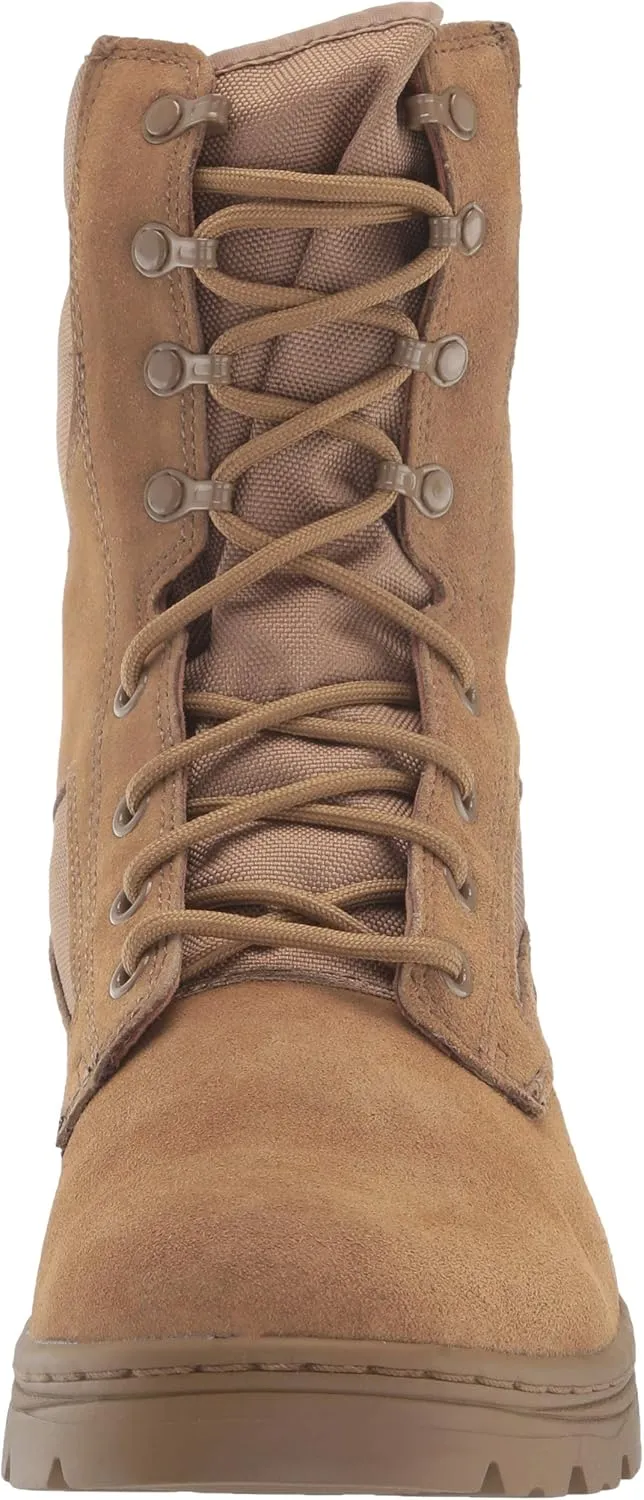 Men’s Tactical Lightweight Boots Momentum 8” with Zipper - Breathable Mesh Oil & Slip Resistant Black Leather Boots