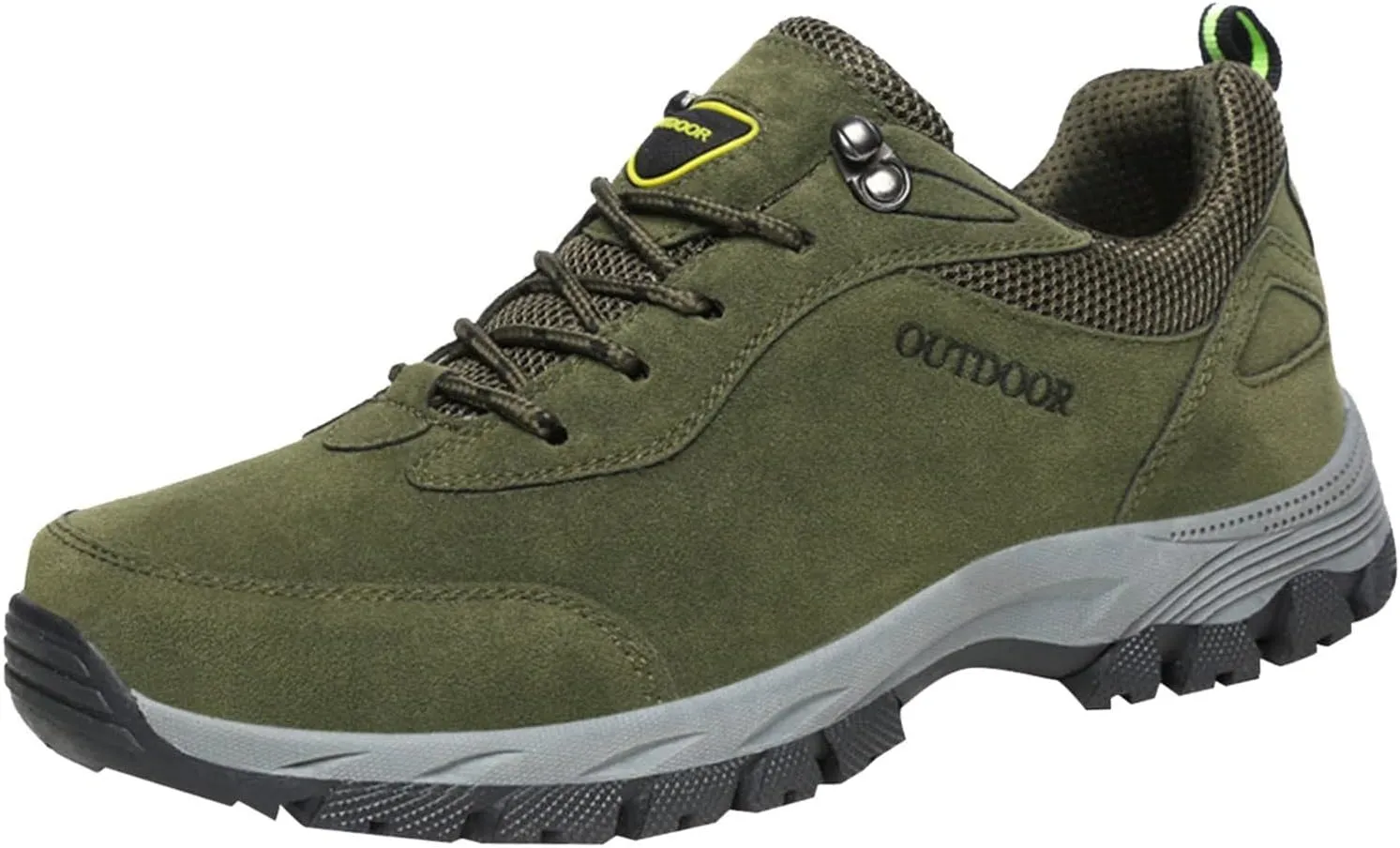 Men's Wide Hiking Shoes Slip on Loafers Trekking Trails Sneakers Waterproof Walking Shoes with Arch Support