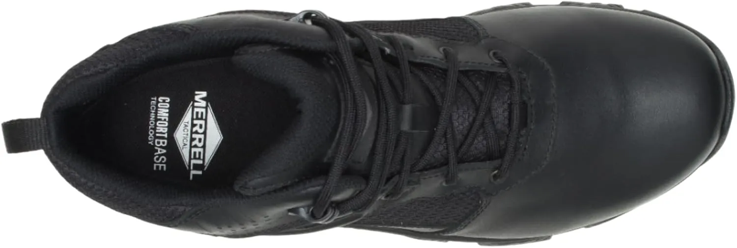 Merrell Men's Moab 3 Mid Response Tactical Waterproof Boots, Lightweight Full Grain Leather Work Hiking Outdoor Shoes