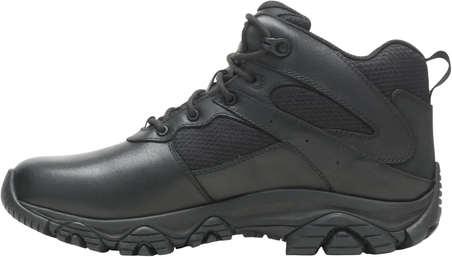 Merrell Men's Moab 3 Mid Response Tactical Waterproof Boots, Lightweight Full Grain Leather Work Hiking Outdoor Shoes