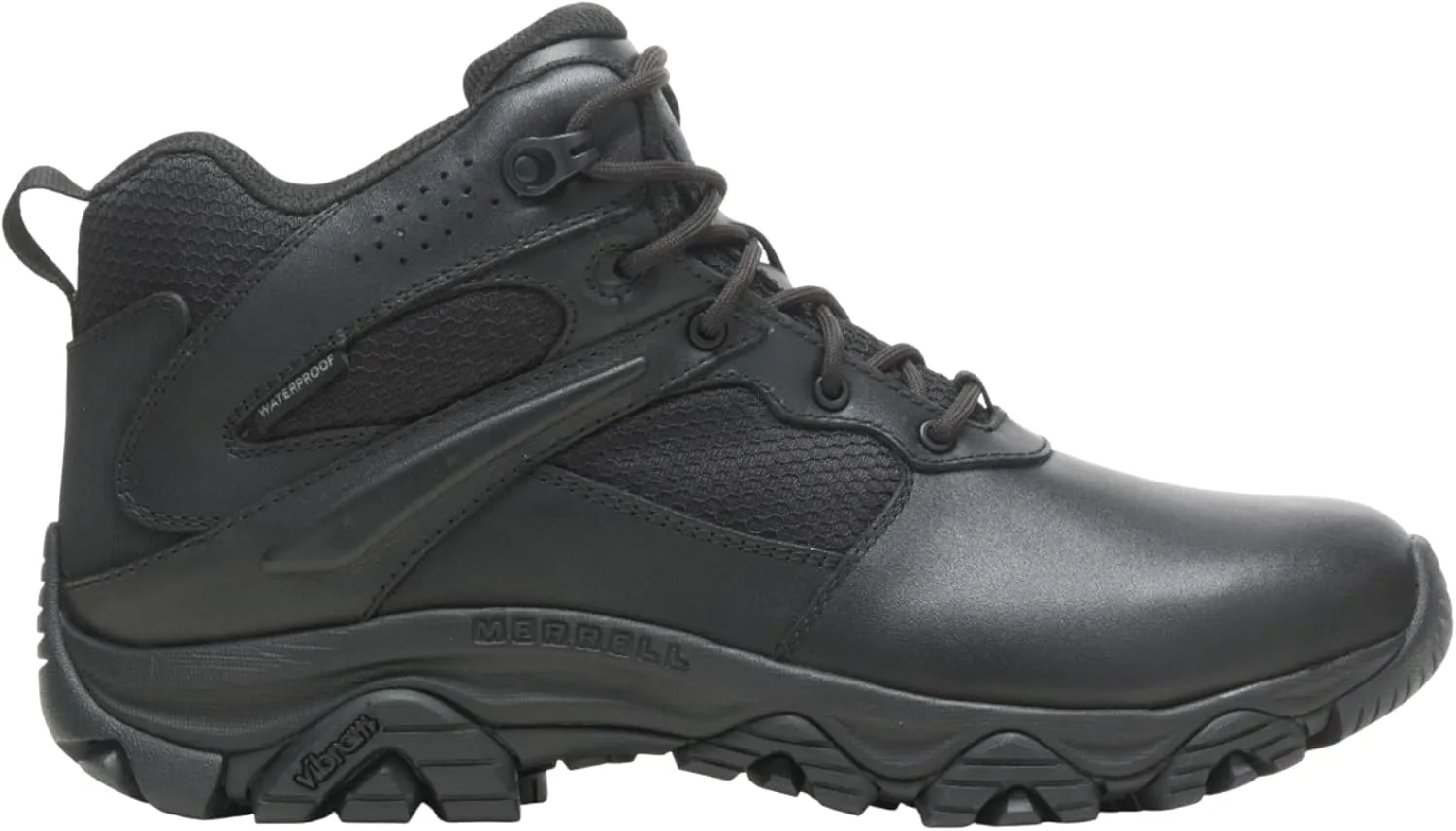 Merrell Men's Moab 3 Mid Response Tactical Waterproof Boots, Lightweight Full Grain Leather Work Hiking Outdoor Shoes