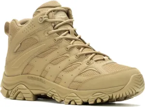 Merrell Men's Moab 3 Mid Response Tactical Waterproof Boots, Lightweight Full Grain Leather Work Hiking Outdoor Shoes