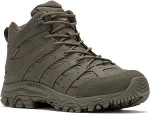 Merrell Men's Moab 3 Mid Response Tactical Waterproof Boots, Lightweight Full Grain Leather Work Hiking Outdoor Shoes