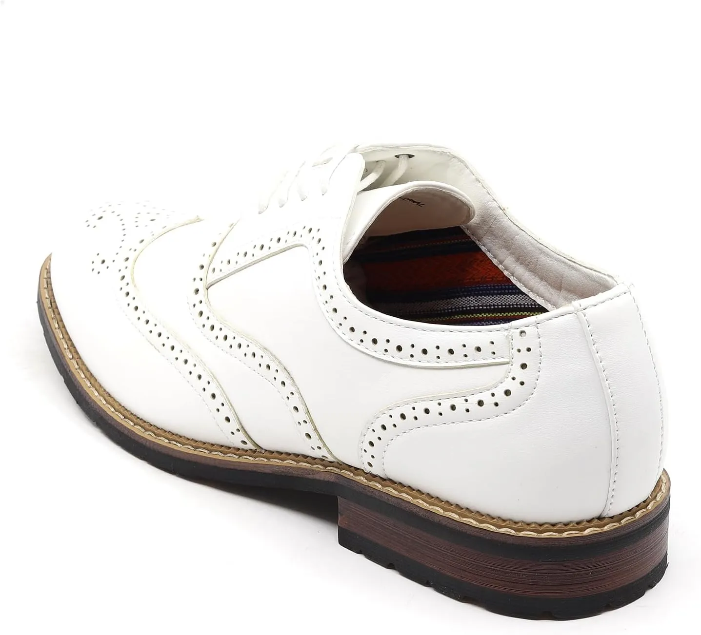 Metrocharm MC315 Men's Wing Tip Lace Up Oxford Shoe