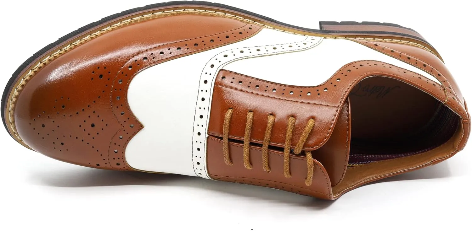 Metrocharm MC315 Men's Wing Tip Lace Up Oxford Shoe