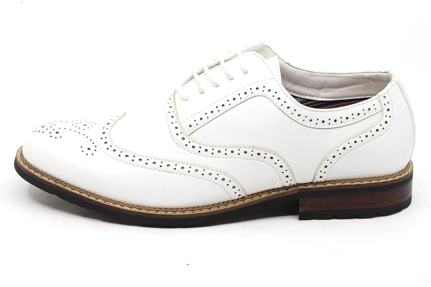 Metrocharm MC315 Men's Wing Tip Lace Up Oxford Shoe