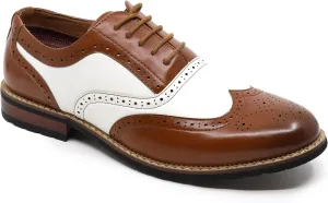 Metrocharm MC315 Men's Wing Tip Lace Up Oxford Shoe