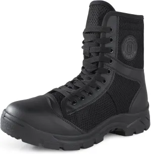 Military Boots for Men Side Zipper Tactical Boots Durable Duty Boots Breathable Work Boots Walk Boots Casual Boots Security Boots Desert Boots Combat Boots