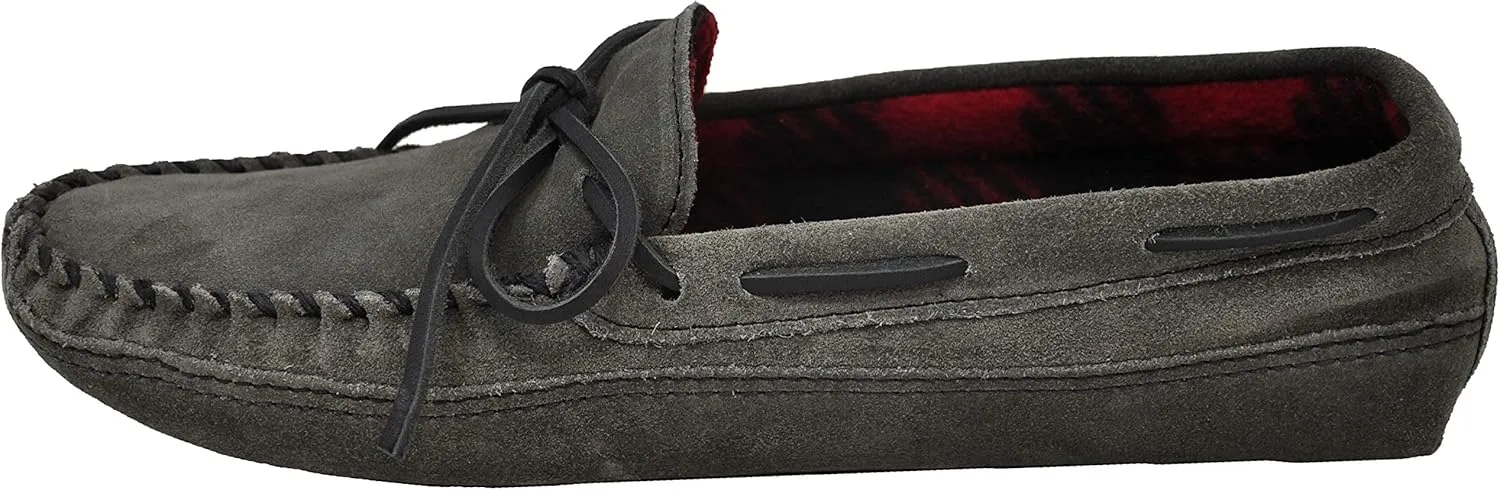Minnetonka Men's Double Bottom Fleece Slipper