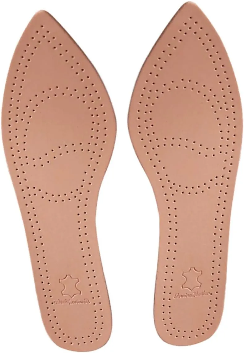 Mobestech 2 Pairs Insoles for Women's High Heels Sandals Foot Gel Inserts Breathable Cowhide Size 39-40