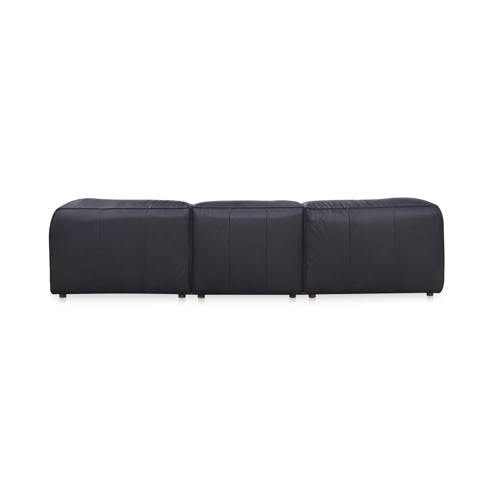 Moe's Home Collection Form Dream Modular Sectional ~ Vantage Black Leather