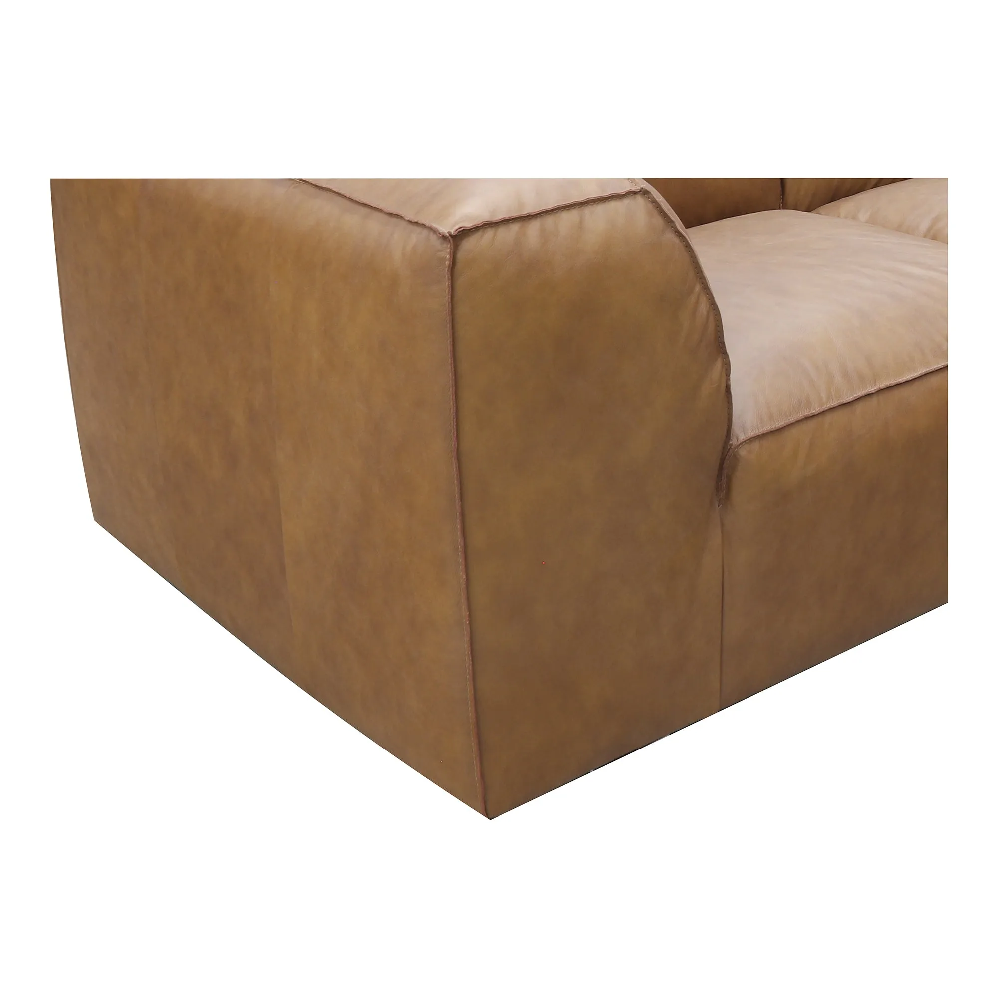 Moe's Home Collection Form Lounge Modular Sectional ~ Sonoran Tan Leather
