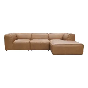 Moe's Home Collection Form Lounge Modular Sectional ~ Sonoran Tan Leather