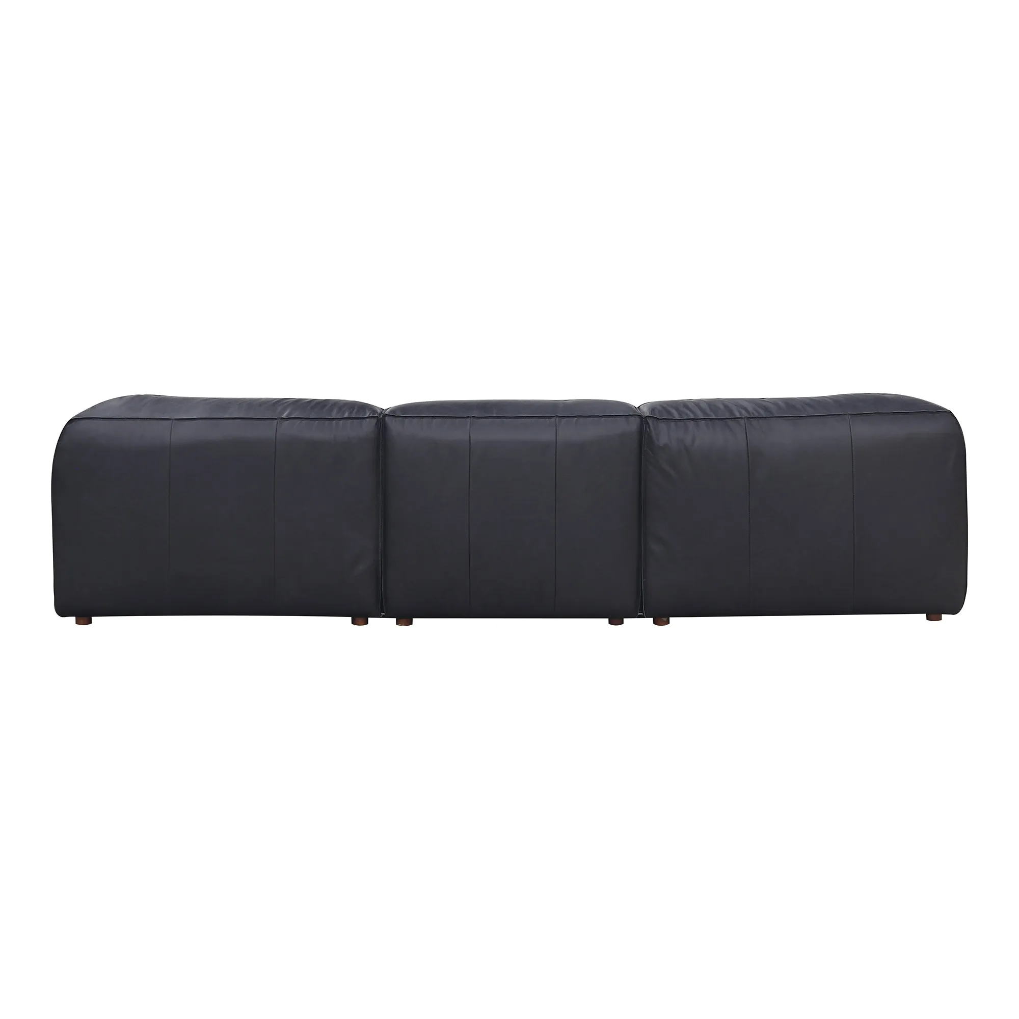 Moe's Home Collection Form Lounge Modular Sectional ~ Vantage Black Leather