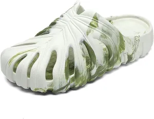 Monstera Slippers,Leaf Thick Sole Pillow Quick Drying Breathable Beach Open Toe Slippers Indoor And Outdoor Slides