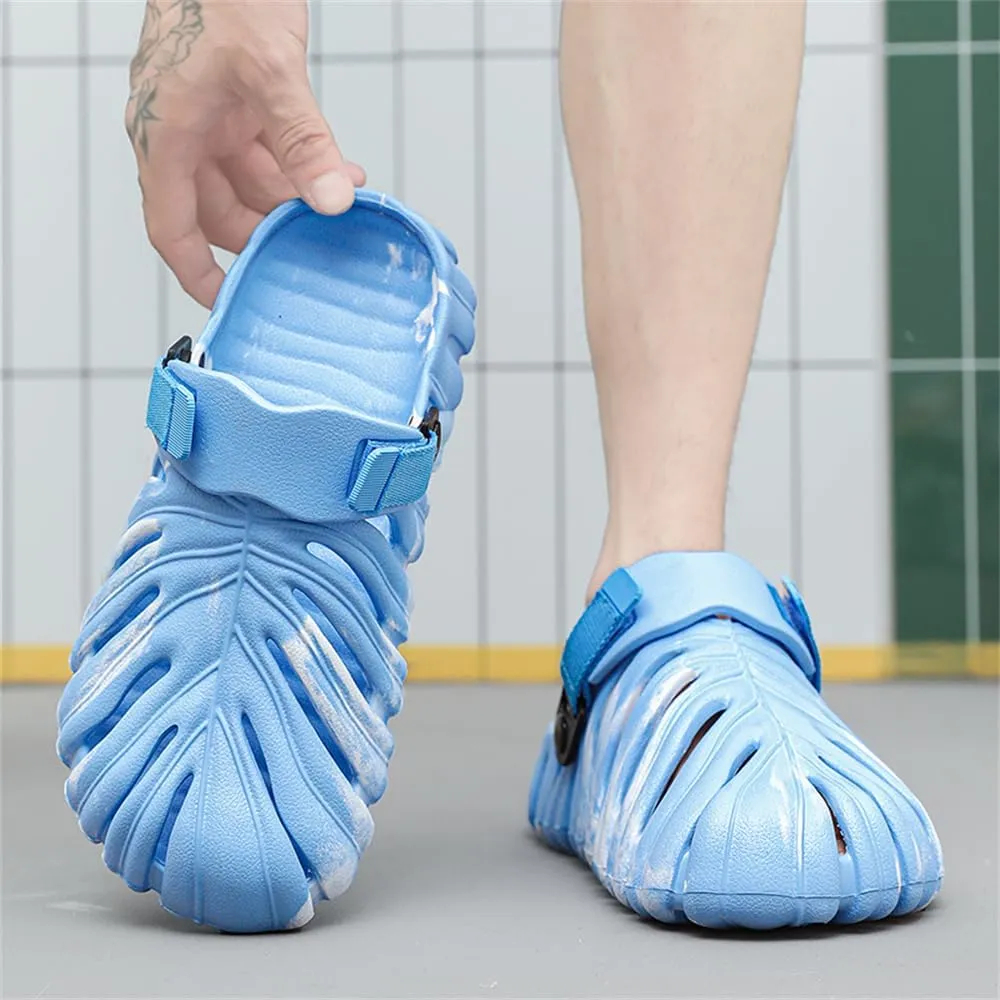 Monstera Slippers,Leaf Thick Sole Pillow Quick Drying Breathable Beach Open Toe Slippers Indoor And Outdoor Slides