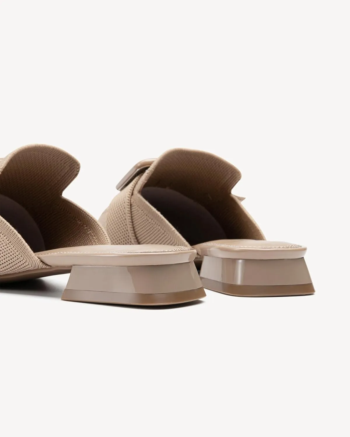 Mousse Fit Women Flat Mules Commute Pointed Toe Mules Flats Slip On Slides Walking Shoes
