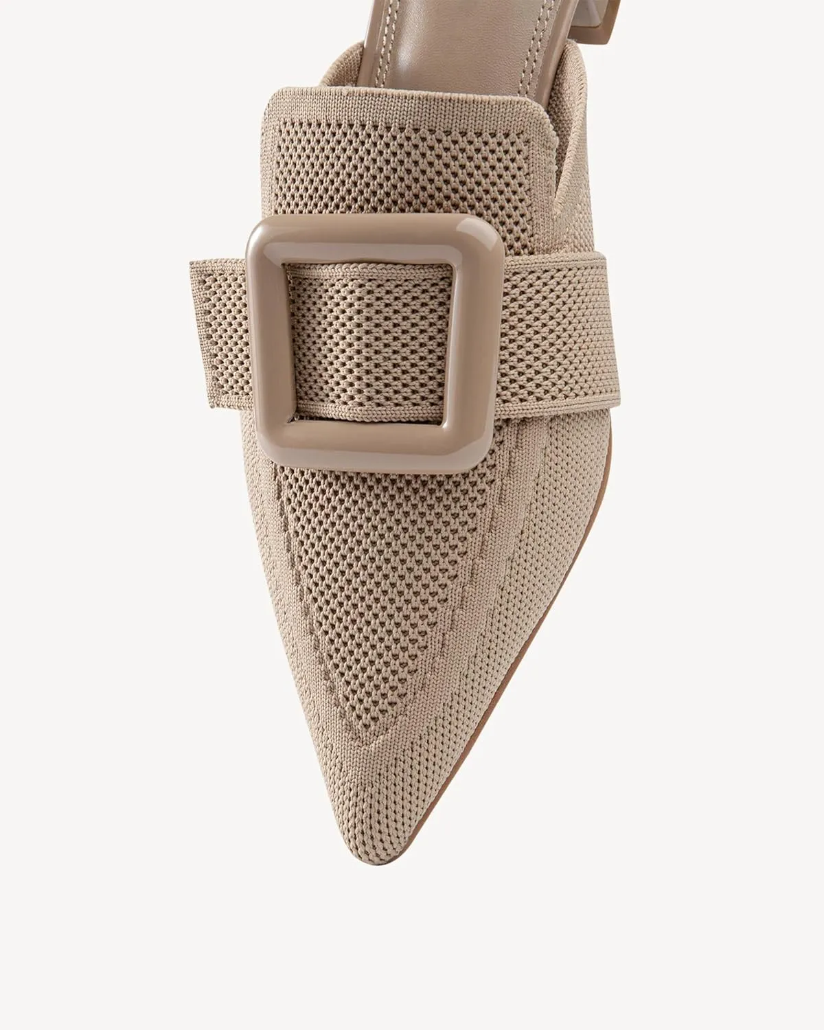 Mousse Fit Women Flat Mules Commute Pointed Toe Mules Flats Slip On Slides Walking Shoes