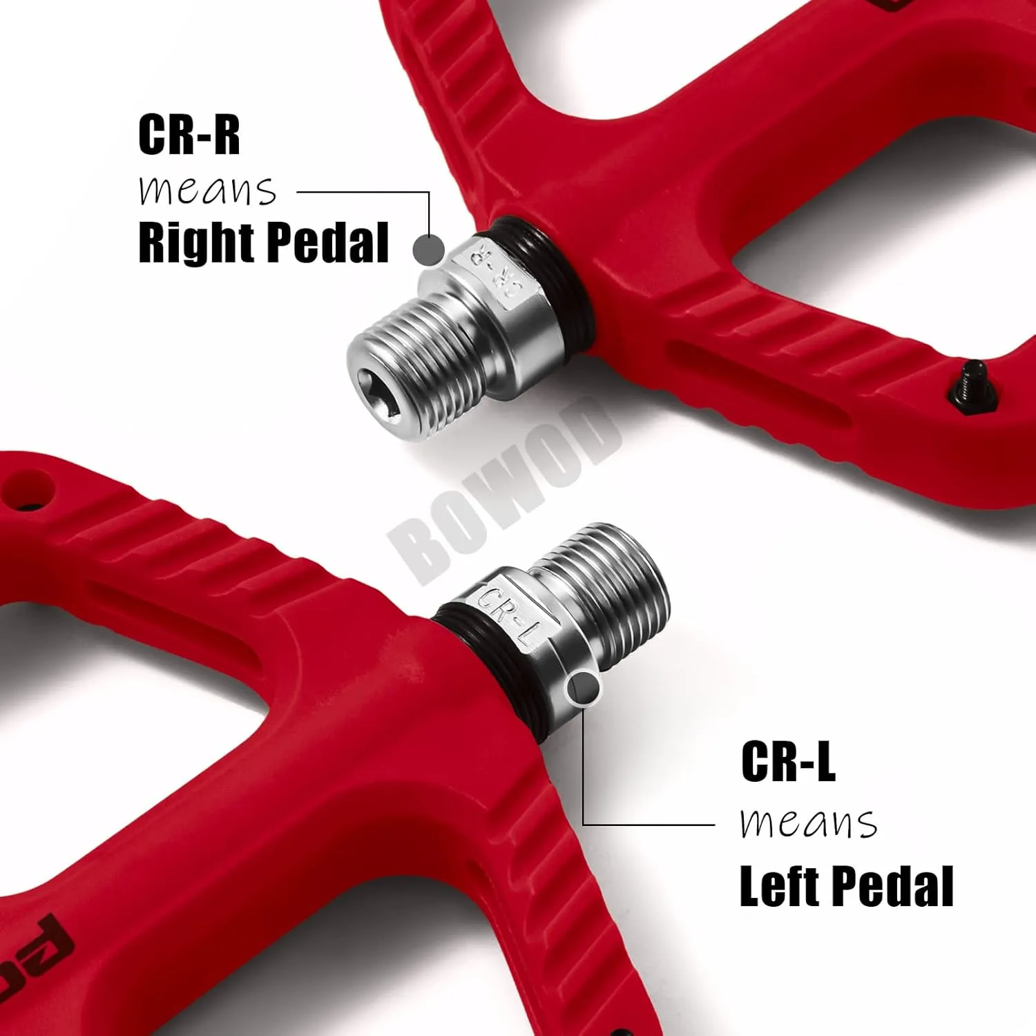 MTB Pedals Flat Mountain Bike Pedals Adult, Light and Wide Nylon Composite Bicycle Platform Pedal w Grippy Pins, 9/16" Cr-Mo Spindle 2 Bearings, Clipless Pedals for BMX Gravel Road E.Bike 9/16"