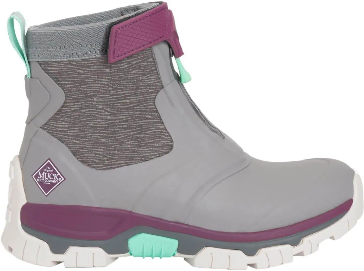 MUCK Women's Apex Zip High-Performance Waterproof Short Ankle Rubber Hiking Boots