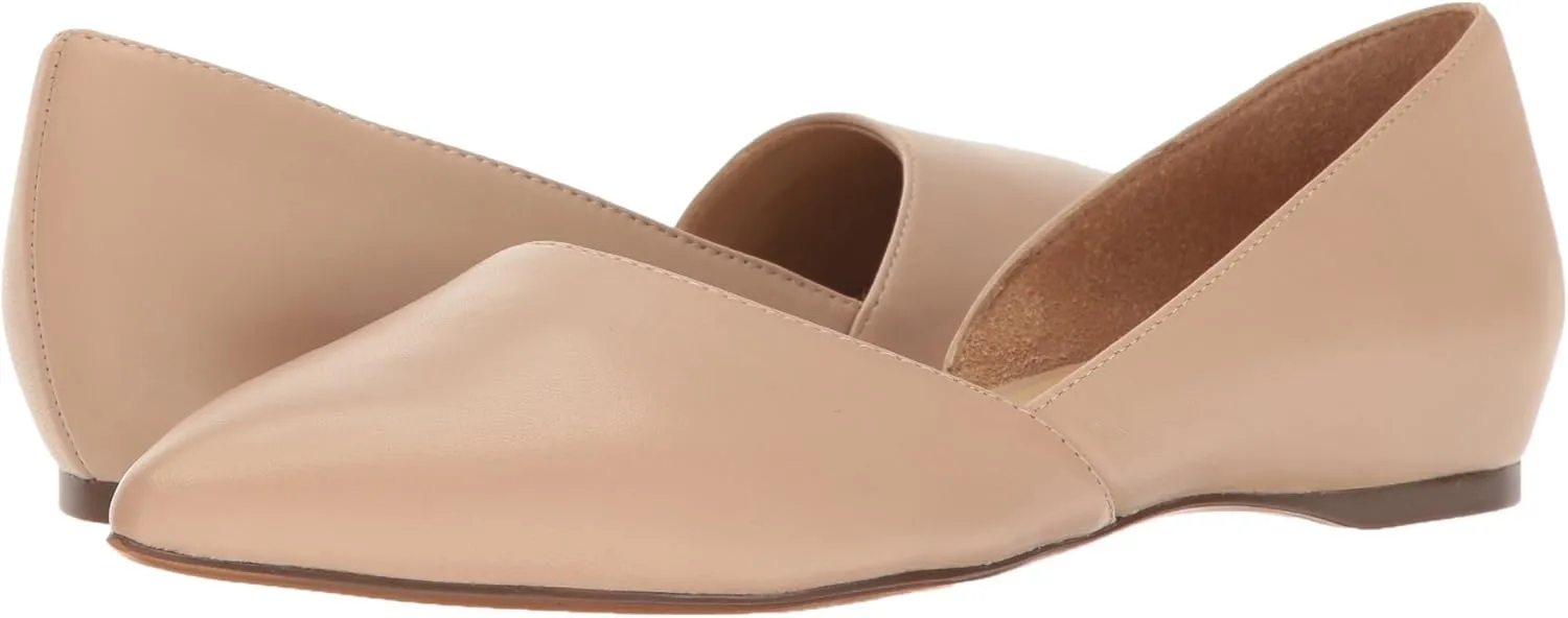 Naturalizer Womens Samantha Comfortable Pointed Toe D'Orsay Slip On Ballet Flat