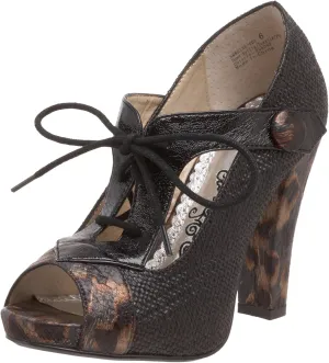Naughty Monkey Women's Lace Up Wild Pump