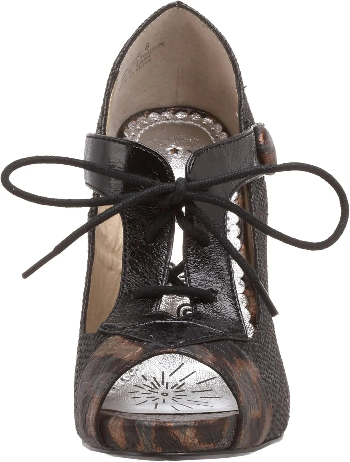 Naughty Monkey Women's Lace Up Wild Pump
