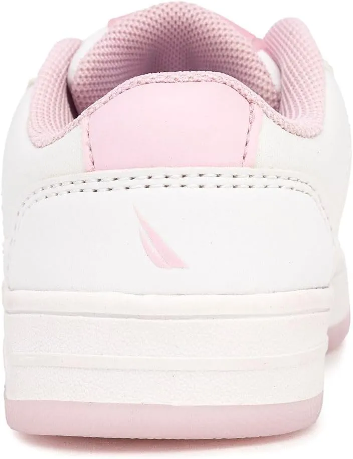 Nautica Girls Fashion Shoe - Lace-Up Low-Top Tennis Sneakers for Big Kids, Little Kids & Toddlers (Regular Heel/Platform Sole)