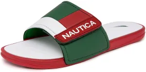 Nautica Men's Athletic Slide Sandal, Adjustable Straps, Comfort Slip-On (Regular & Wide Widths)
