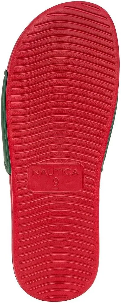 Nautica Men's Athletic Slide Sandal, Adjustable Straps, Comfort Slip-On (Regular & Wide Widths)