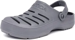 Nautica Men's Clogs - Athletic Sports Sandal - Slip-On with Adjustable Back Strap - (Water Shoes/Fuzzy Slippers) River Edge
