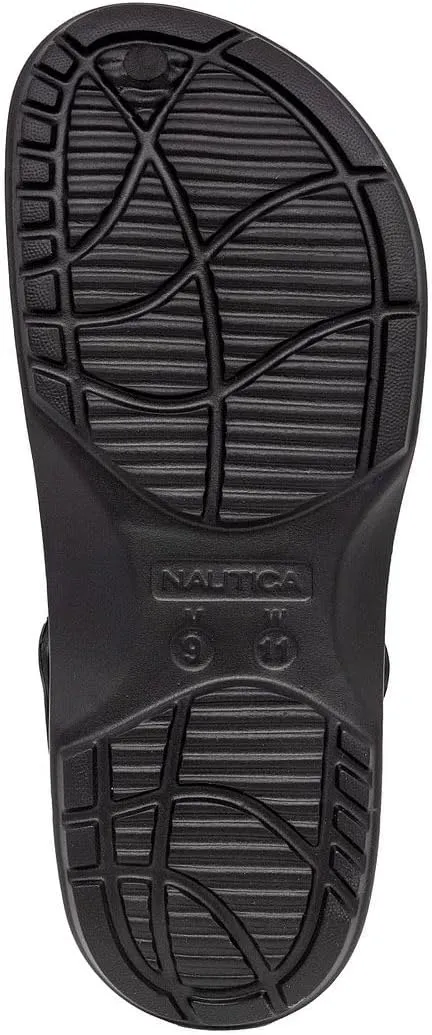Nautica Men's Clogs - Athletic Sports Sandal - Slip-On with Adjustable Back Strap - (Water Shoes/Fuzzy Slippers) River Edge