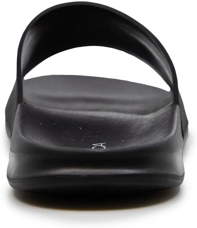 Nautica Men's Open Toe Slide Sandals - Comfortable Indoor & Outdoor Shower Slippers