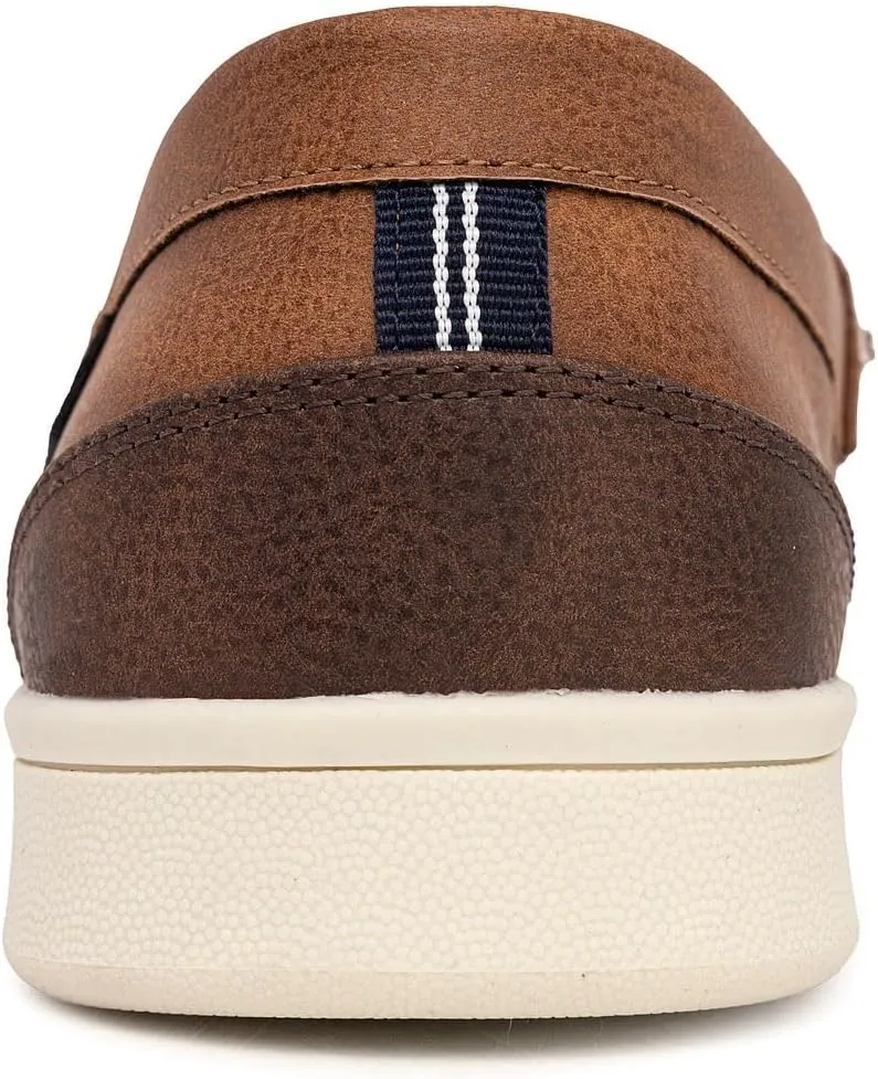 Nautica Men's Slip-On Loafers Casual Moc Toe Sneakers Boat Shoes Slipper for Men – Lightweight & Comfortable - Derwin