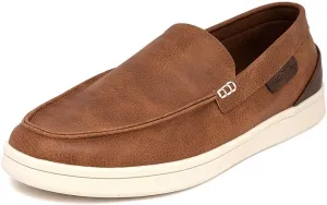 Nautica Men's Slip-On Loafers Casual Moc Toe Sneakers Boat Shoes Slipper for Men – Lightweight & Comfortable - Derwin