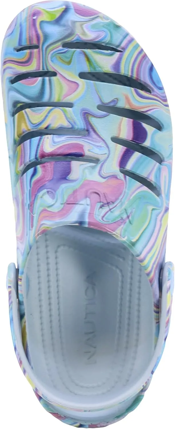 Nautica Women's Clogs - Athletic Sports Sandal - Water Shoes Slip-On with Adjustable Back Strap - Beach Sports Shoe - River Edge