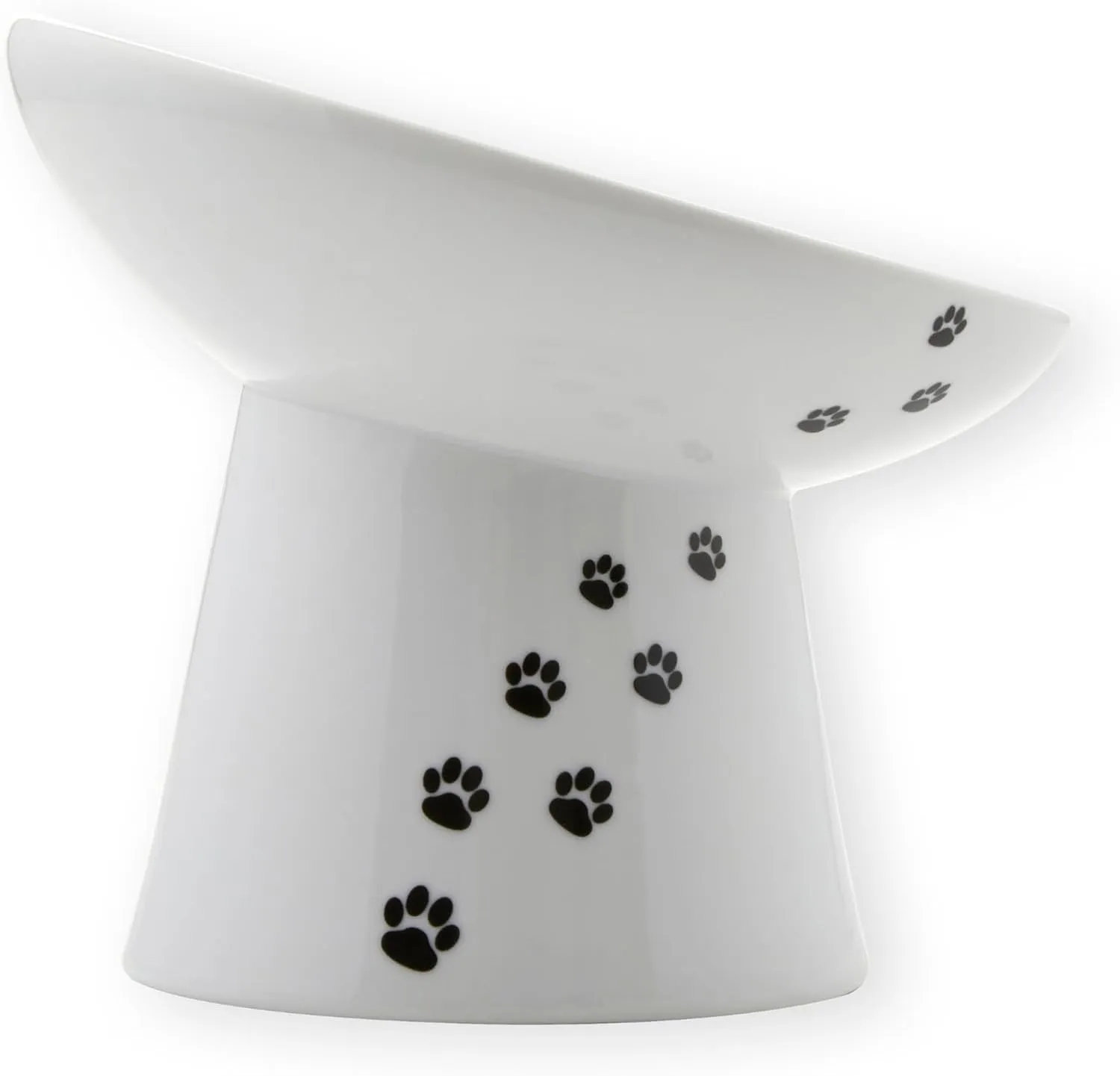 Necoichi Raised Dog Food Bowl, Elevated, for Dogs and Cats, Pets Feeding Feeder Non-Slip for Small Dogs Dishwasher and Microwave Safe, No.1 Seller in Japan! (Dog, Extra Wide Tilted)