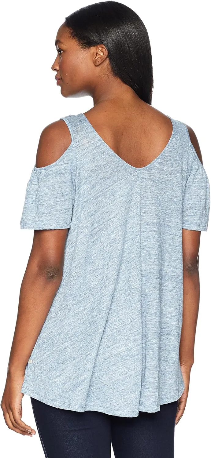 Neon Buddha Women's Fiji Top Shirt, Slate Blue, Extra Large