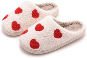NEVEROLD Fun Cute Trendy Colorful Cartoon Illustrated Cozy Fluffy Plush Fur Slip On Cushion House Slippers for Women, Men, Girls, and Boys