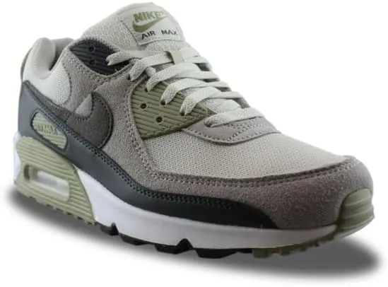 Nike Air Max 90 Men's Shoes (DM0029-011, Light Bone/Neutral Olive/College Grey/Cave Stone)